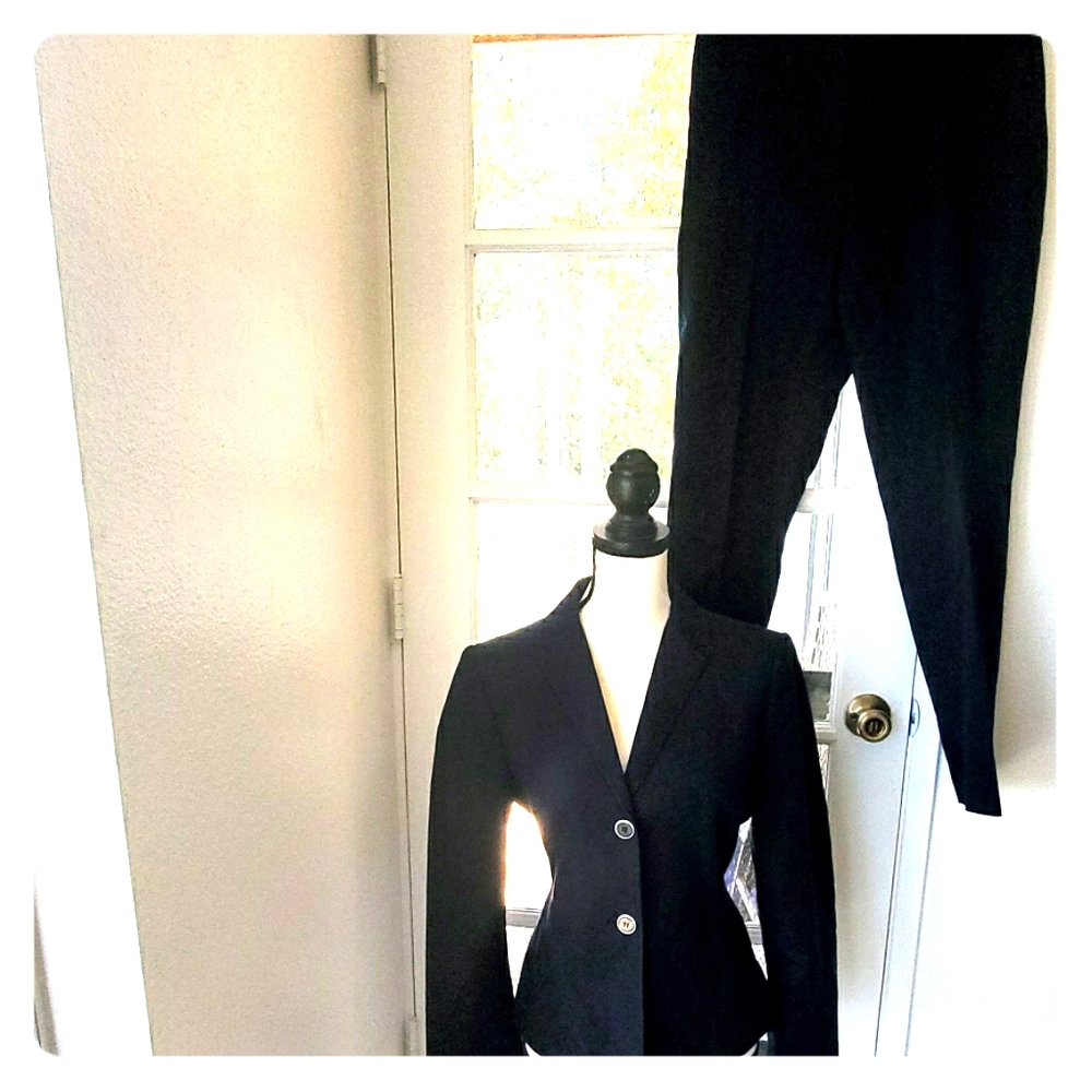 Calvin Klein Navy Stretch Pantsuit